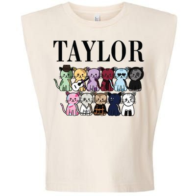 Birthday Taylor Cat Lover Garment-Dyed Women's Muscle Tee