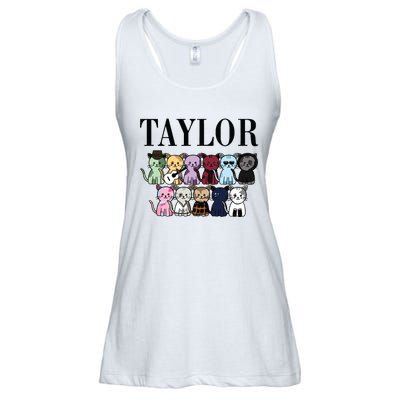 Birthday Taylor Cat Lover Ladies Essential Flowy Tank