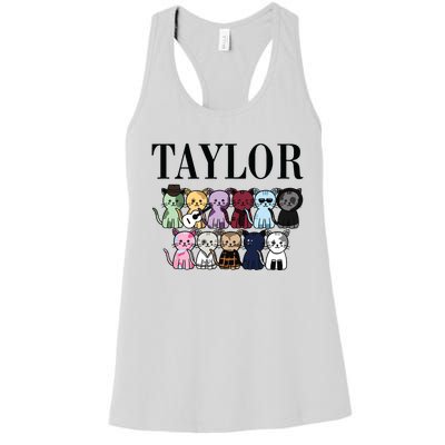 Birthday Taylor Cat Lover Women's Racerback Tank