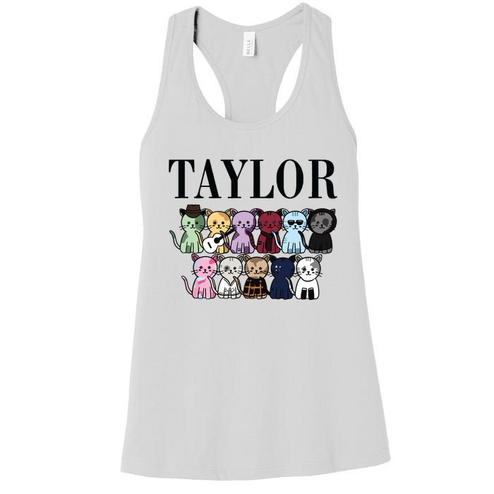 Birthday Taylor Cat Lover Women's Racerback Tank