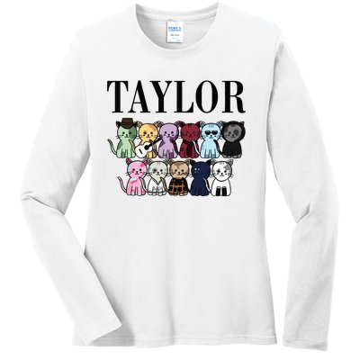 Birthday Taylor Cat Lover Ladies Long Sleeve Shirt