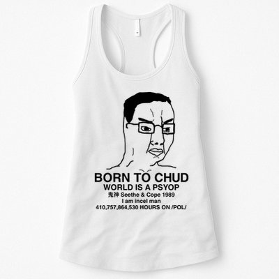 Born To Chud World Is A Psyop Seethe & Cope 1989 Womens Tank Top