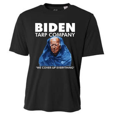 Biden Tarp Company Joe Biden Funny Anti Biden Cooling Performance Crew T-Shirt