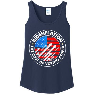 Bidenflation The Cost Of Voting Stupid Joe Biden Inflation Ladies Essential Tank