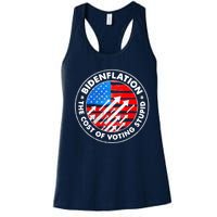 Bidenflation The Cost Of Voting Stupid Joe Biden Inflation Women's Racerback Tank