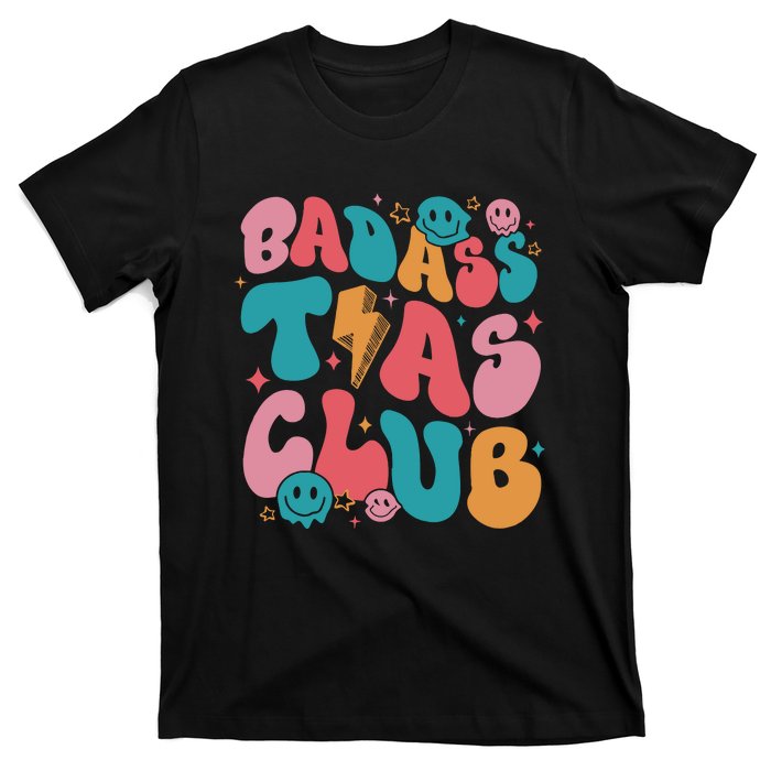 Badass Tia Cool Aunts Club Crewneck Cool Moms T-Shirt