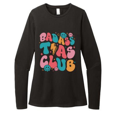 Badass Tia Cool Aunts Club Crewneck Cool Moms Womens CVC Long Sleeve Shirt