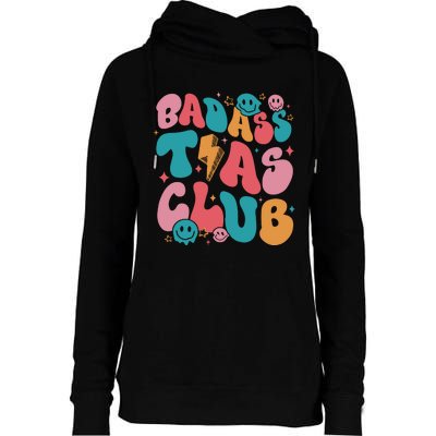 Badass Tia Cool Aunts Club Crewneck Cool Moms Womens Funnel Neck Pullover Hood