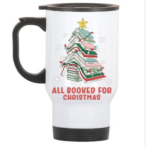 Book Tree Christmas Reading All Booked For Christmas  Stainless Steel Travel Mug