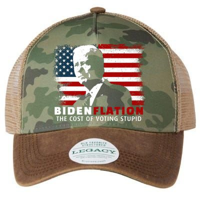 BidenFlation The Cost Of Voting Stupid Biden Flation Legacy Tie Dye Trucker Hat