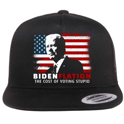 BidenFlation The Cost Of Voting Stupid Biden Flation Flatbill Hat