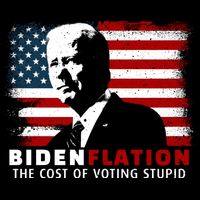 BidenFlation The Cost Of Voting Stupid Biden Flation 16 in Basic Backpack