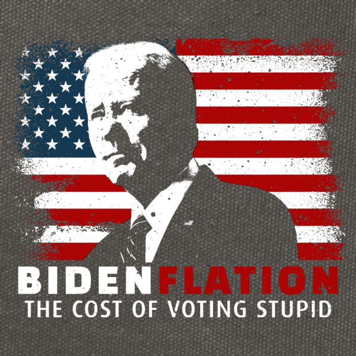 BidenFlation The Cost Of Voting Stupid Biden Flation Cotton Canvas Backpack