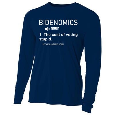 Bidenomics The Cost Of Voting Stupid Cooling Performance Long Sleeve Crew