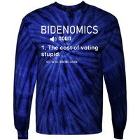 Bidenomics The Cost Of Voting Stupid Tie-Dye Long Sleeve Shirt