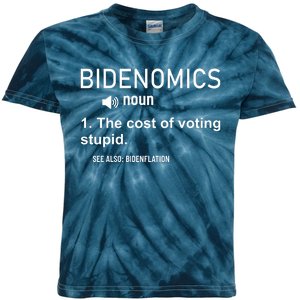 Bidenomics The Cost Of Voting Stupid Kids Tie-Dye T-Shirt