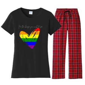 Be The Change You Wish To See Women's Flannel Pajama Set