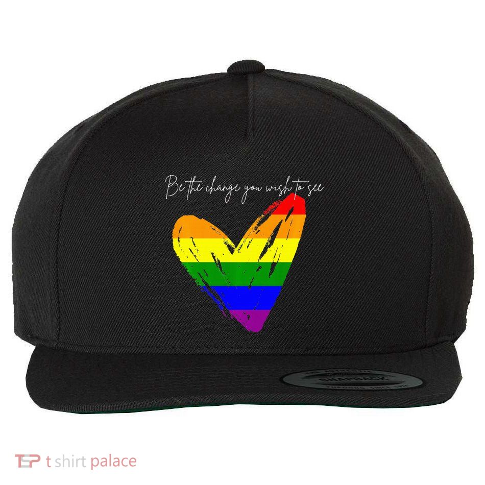 Be The Change You Wish To See Wool Snapback Cap