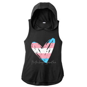 Be The Change Spread Love Ladies PosiCharge Tri-Blend Wicking Draft Hoodie Tank