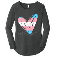 Be The Change Spread Love Women's Perfect Tri Tunic Long Sleeve Shirt