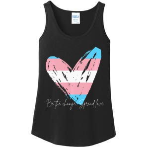 Be The Change Spread Love Ladies Essential Tank