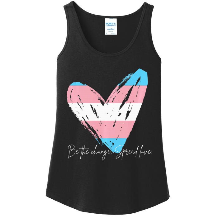 Be The Change Spread Love Ladies Essential Tank