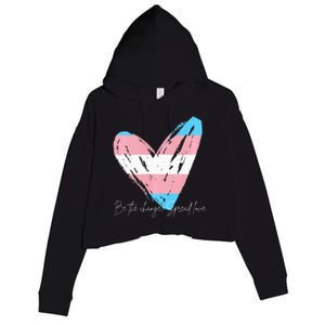 Be The Change Spread Love Crop Fleece Hoodie