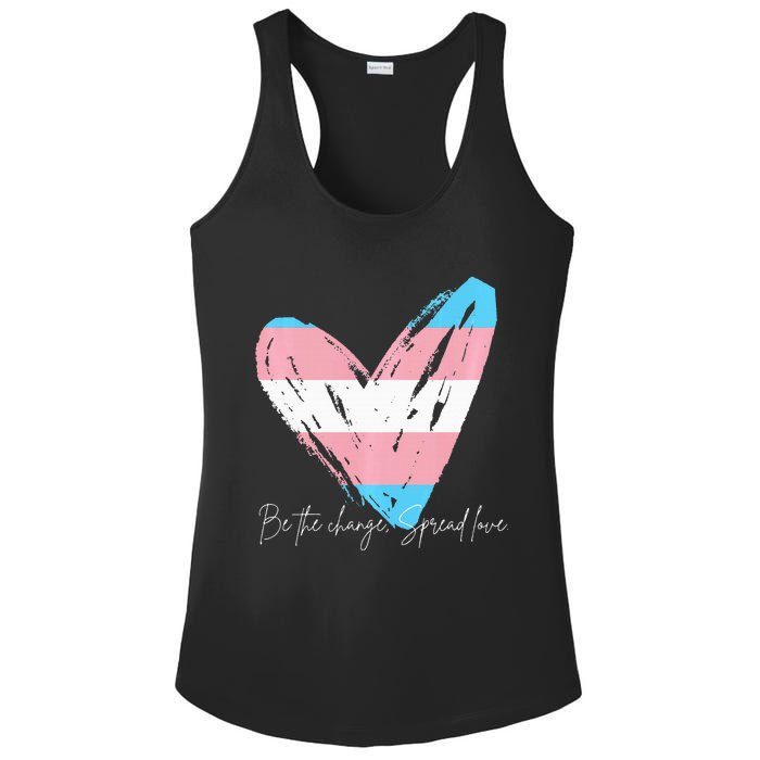 Be The Change Spread Love Ladies PosiCharge Competitor Racerback Tank