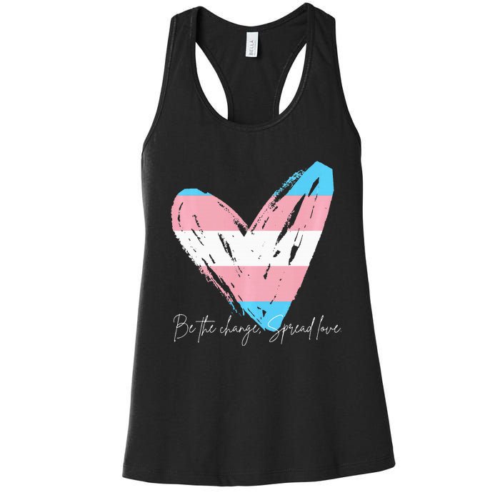 Be The Change Spread Love Women's Racerback Tank