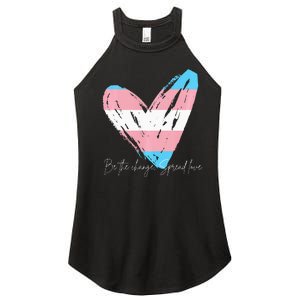 Be The Change Spread Love Women's Perfect Tri Rocker Tank