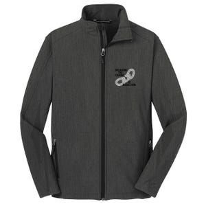 Breaking The Chains Of Addiction Aa Na Clean Sober Recovery Gift Core Soft Shell Jacket