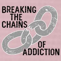 Breaking The Chains Of Addiction Aa Na Clean Sober Recovery Gift 25L Jumbo Tote