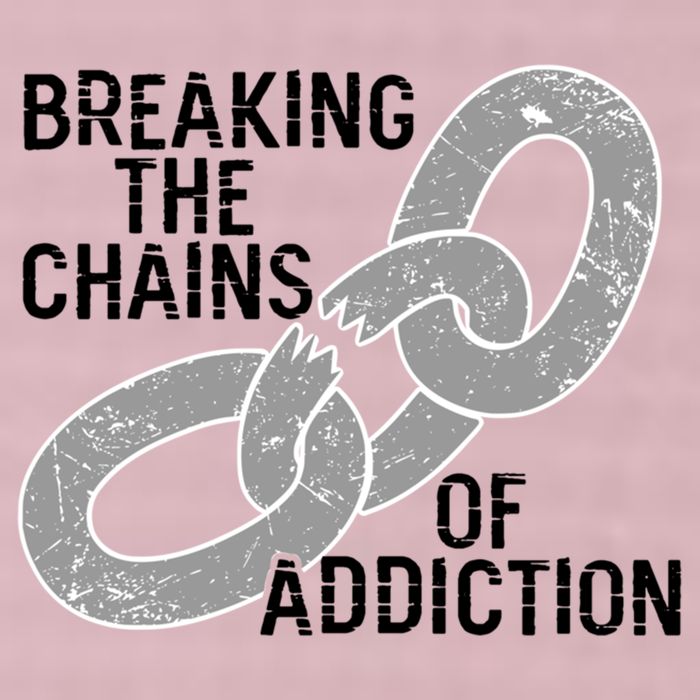 Breaking The Chains Of Addiction Aa Na Clean Sober Recovery Gift 25L Jumbo Tote
