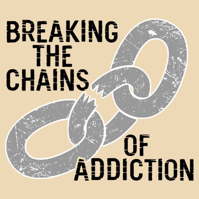 Breaking The Chains Of Addiction Aa Na Clean Sober Recovery Gift Drawstring Bag