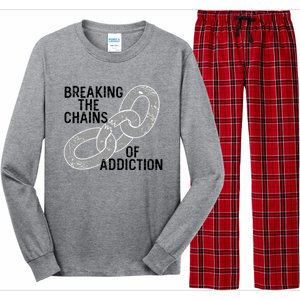 Breaking The Chains Of Addiction Aa Na Clean Sober Recovery Gift Long Sleeve Pajama Set