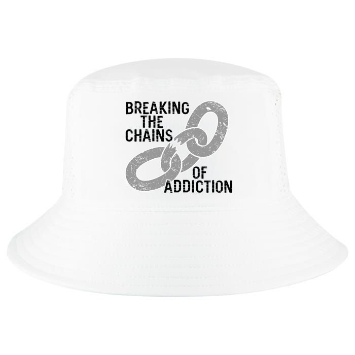 Breaking The Chains Of Addiction Aa Na Clean Sober Recovery Gift Cool Comfort Performance Bucket Hat