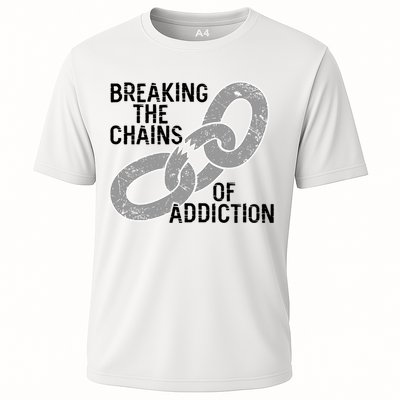 Breaking The Chains Of Addiction Aa Na Clean Sober Recovery Gift Performance Shirt