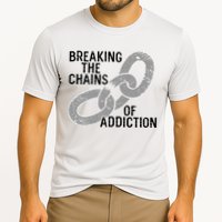 Breaking The Chains Of Addiction Aa Na Clean Sober Recovery Gift Cooling Performance Crew T-Shirt