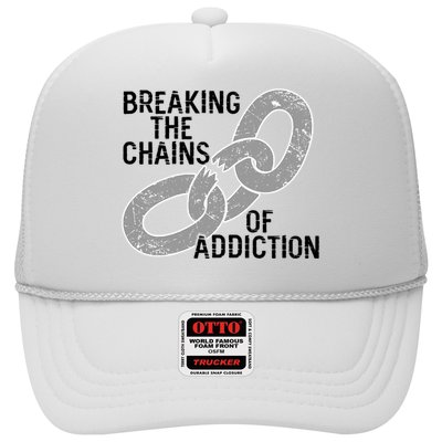 Breaking The Chains Of Addiction Aa Na Clean Sober Recovery Gift Hat