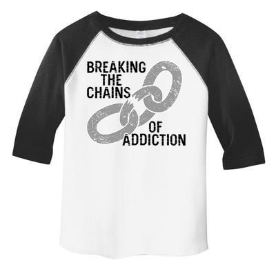 Breaking The Chains Of Addiction Aa Na Clean Sober Recovery Gift Toddler Fine Jersey T-Shirt