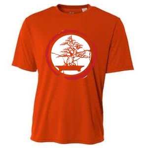 Bonsai Tree Circle Japanese Trees Meditation Yoga Buddhist Gift Cooling Performance Crew T-Shirt