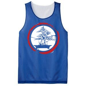 Bonsai Tree Circle Japanese Trees Meditation Yoga Buddhist Gift Mesh Reversible Basketball Jersey Tank