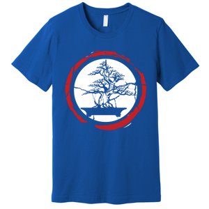 Bonsai Tree Circle Japanese Trees Meditation Yoga Buddhist Gift Premium T-Shirt