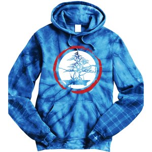 Bonsai Tree Circle Japanese Trees Meditation Yoga Buddhist Gift Tie Dye Hoodie