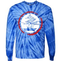 Bonsai Tree Circle Japanese Trees Meditation Yoga Buddhist Gift Tie-Dye Long Sleeve Shirt