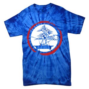 Bonsai Tree Circle Japanese Trees Meditation Yoga Buddhist Gift Tie-Dye T-Shirt