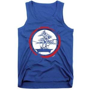 Bonsai Tree Circle Japanese Trees Meditation Yoga Buddhist Gift Tank Top