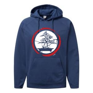 Bonsai Tree Circle Japanese Trees Meditation Yoga Buddhist Gift Performance Fleece Hoodie