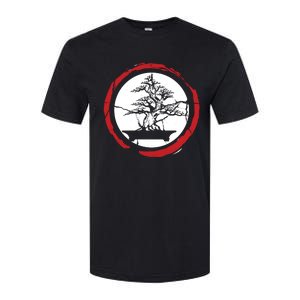 Bonsai Tree Circle Japanese Trees Meditation Yoga Buddhist Gift Softstyle CVC T-Shirt