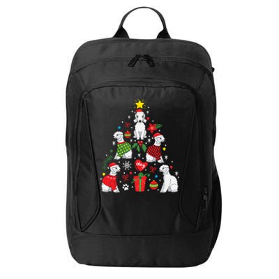 Bedlington Terrier Christmas Tree Funny Dog Mom Dad Gift City Backpack